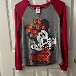 DISNEY MINNIE MOUSE LONG SLEEVE WITH HOOD